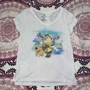 Disney Pixar Up shirt featuring Russell and Dug